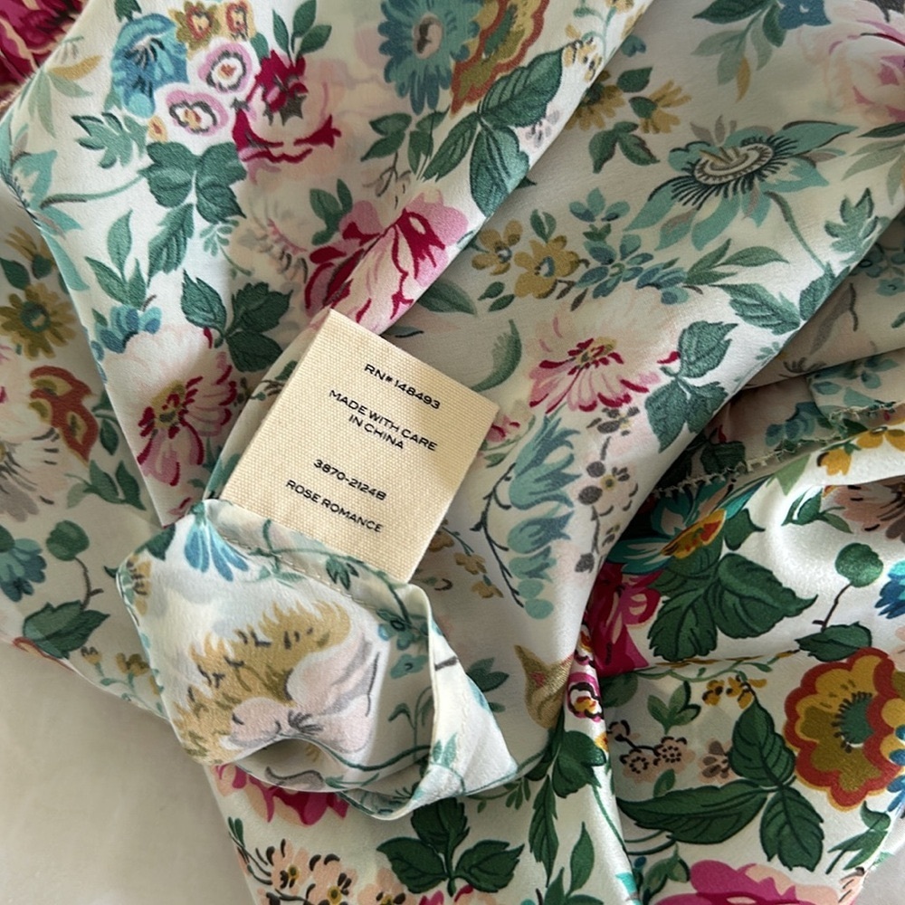 Doen Calsi Silk Dress in Liberty Rose Romance - Picture 9 of 13